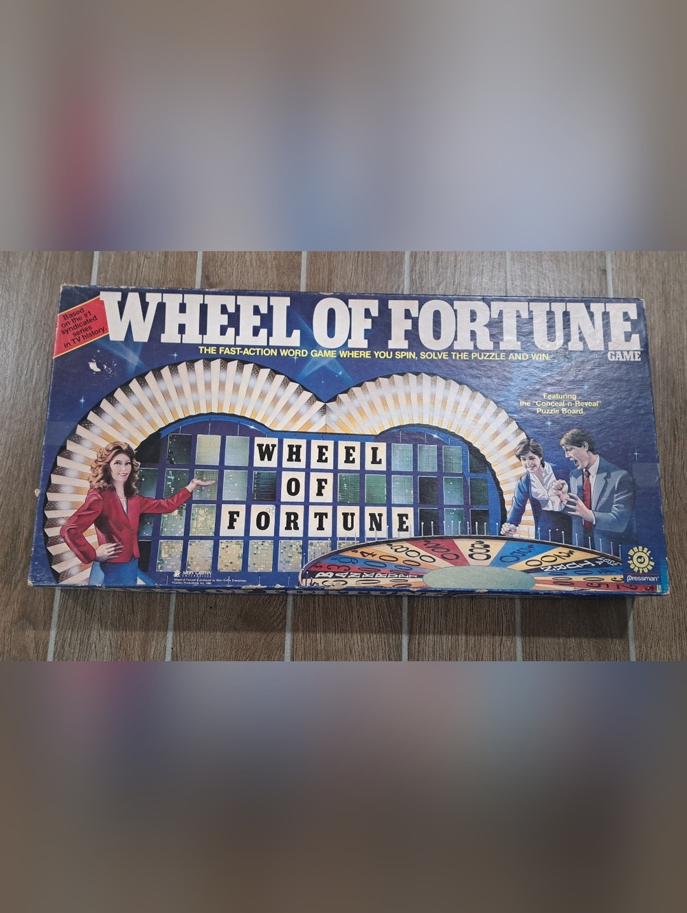 1985 WHEEL OF FORTUNE Vintage Board Game by Pressman- Missing Pieces